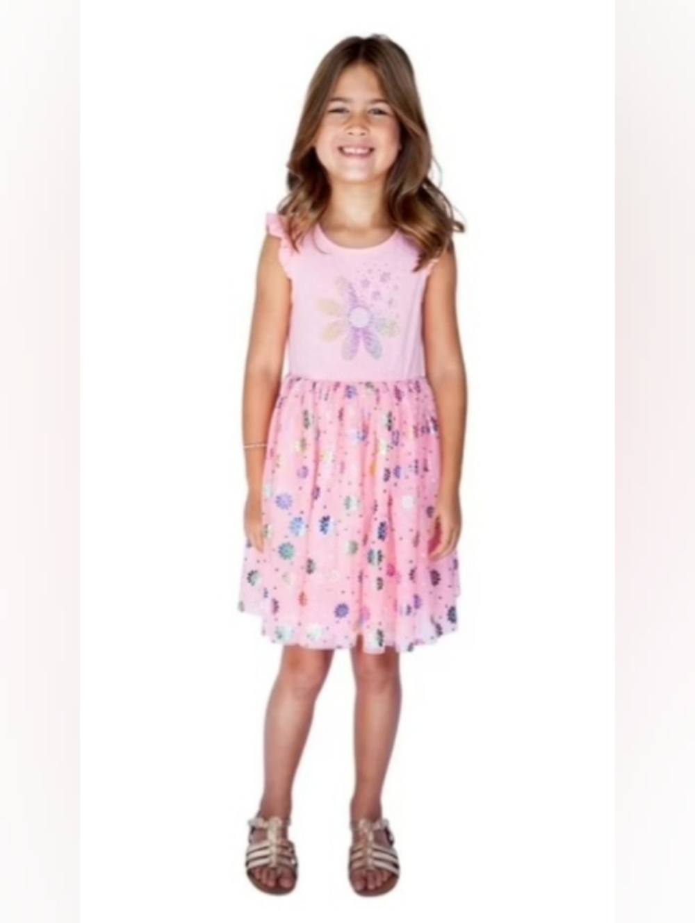 Zunie Size 4 Girls Soft Comfortable Pullover Lightweight Tutu Dress - Ao1